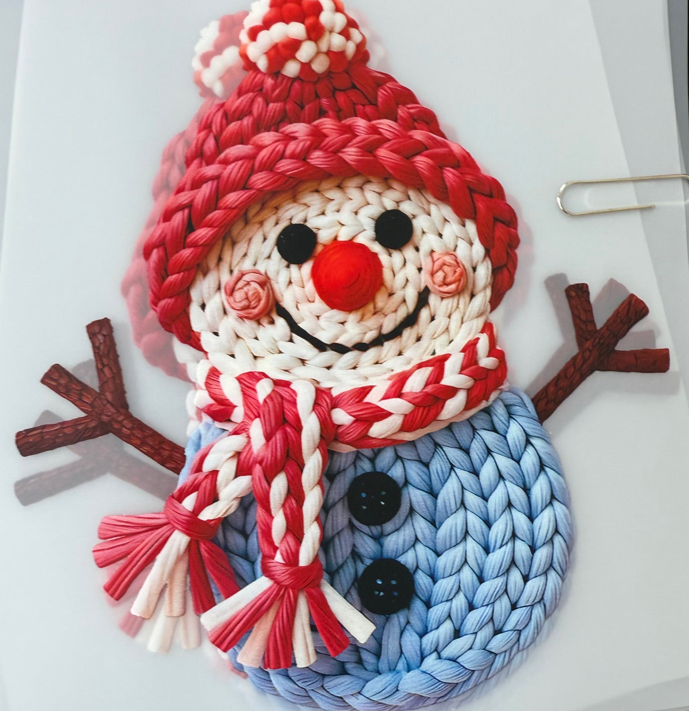 Pocket Print Snowman Yarn