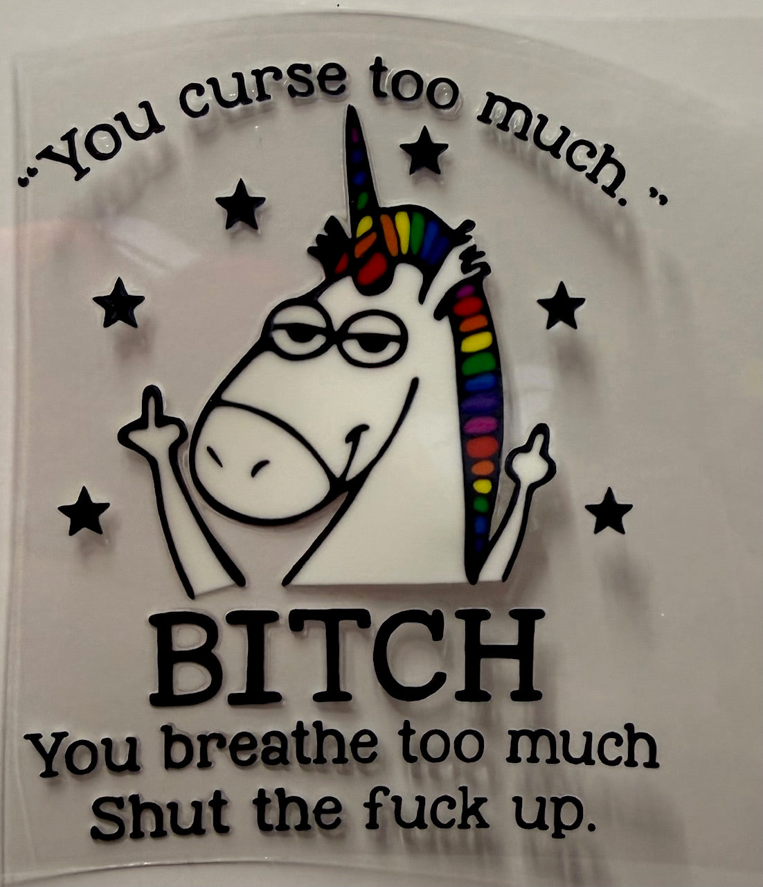 You Curse too much