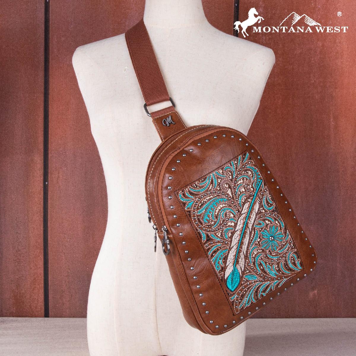 # 42 - Montana West Brown Crossbody
