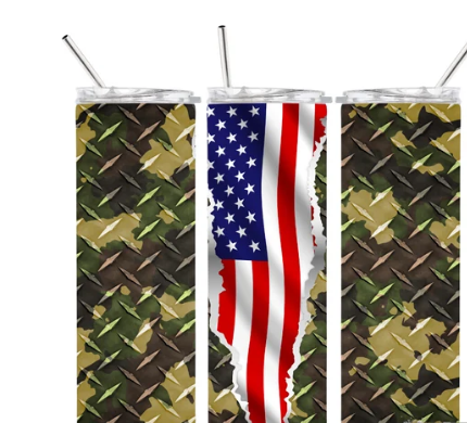 Army American Flag - 30 oz