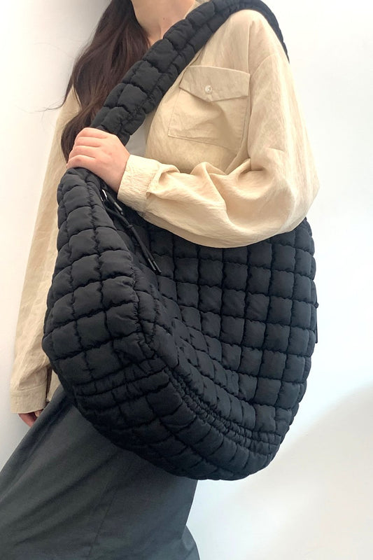 # 162 OVERSIZED QUILTED PUFFY  CARRYALL