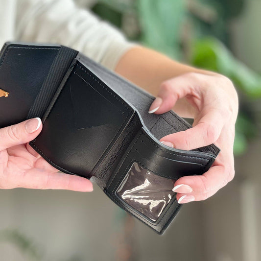 #110 Trifold Vegan Leather Wallet in 3 Colors