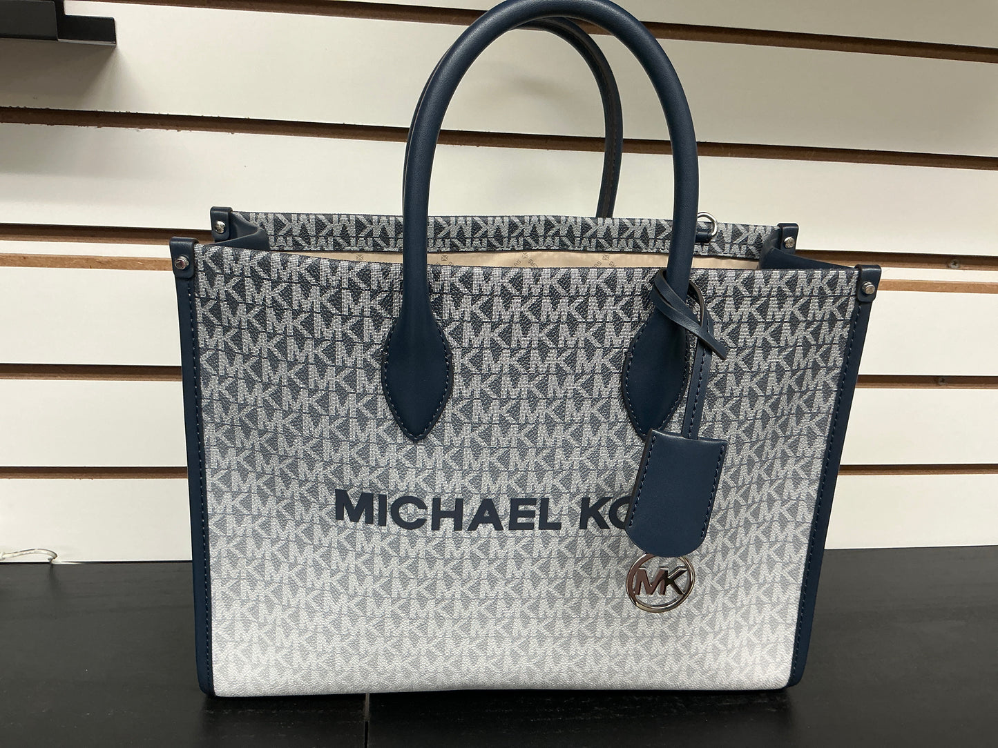 170 MK Blue Logo Tote