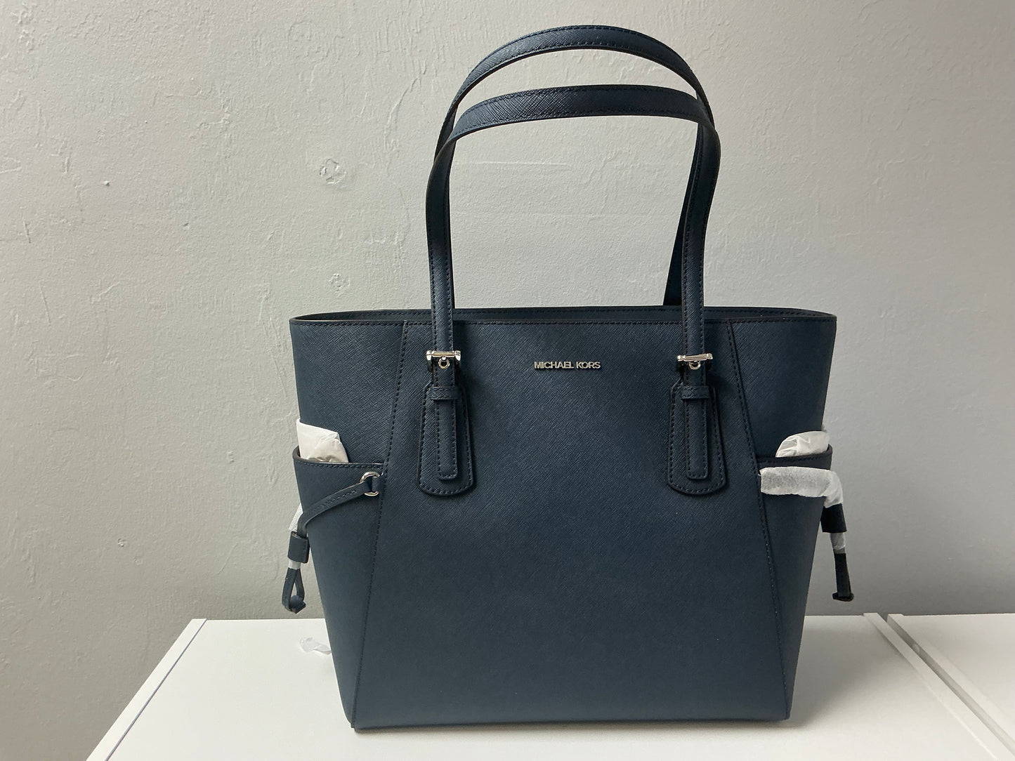 #2 Blue Tote with side pockets