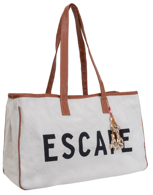 # 80 Canvas Tote "ESCAPE"