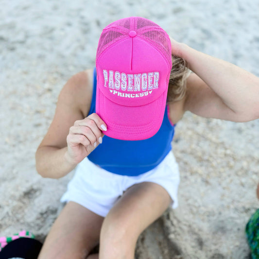 #107 Passenger Princess Embroidered Graphic Trucker Hat