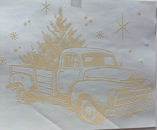 Tan Christmas Truck