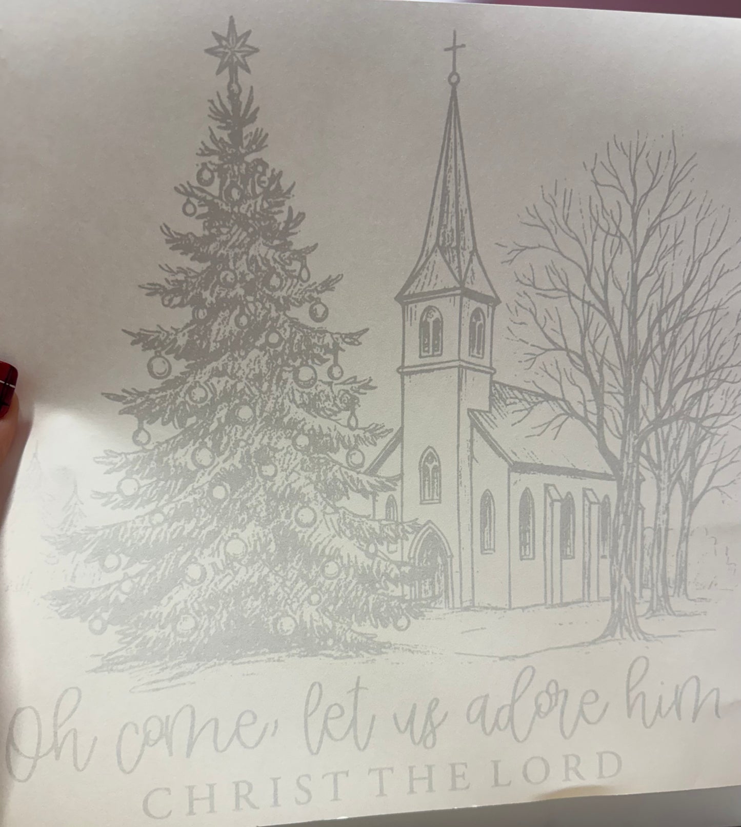 Oh Come let us adore him Green