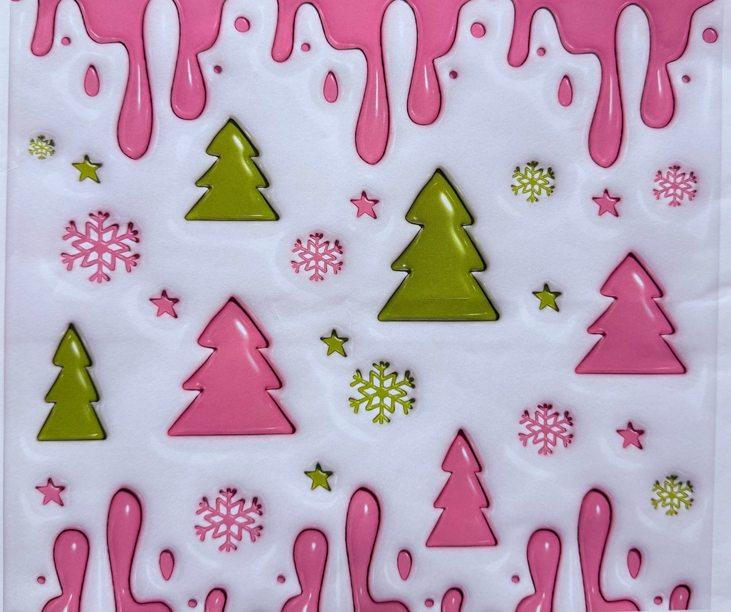 Christmas Tree Green & Pink