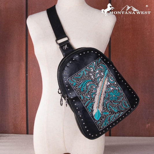 # 41 Montana West Black Crossbody