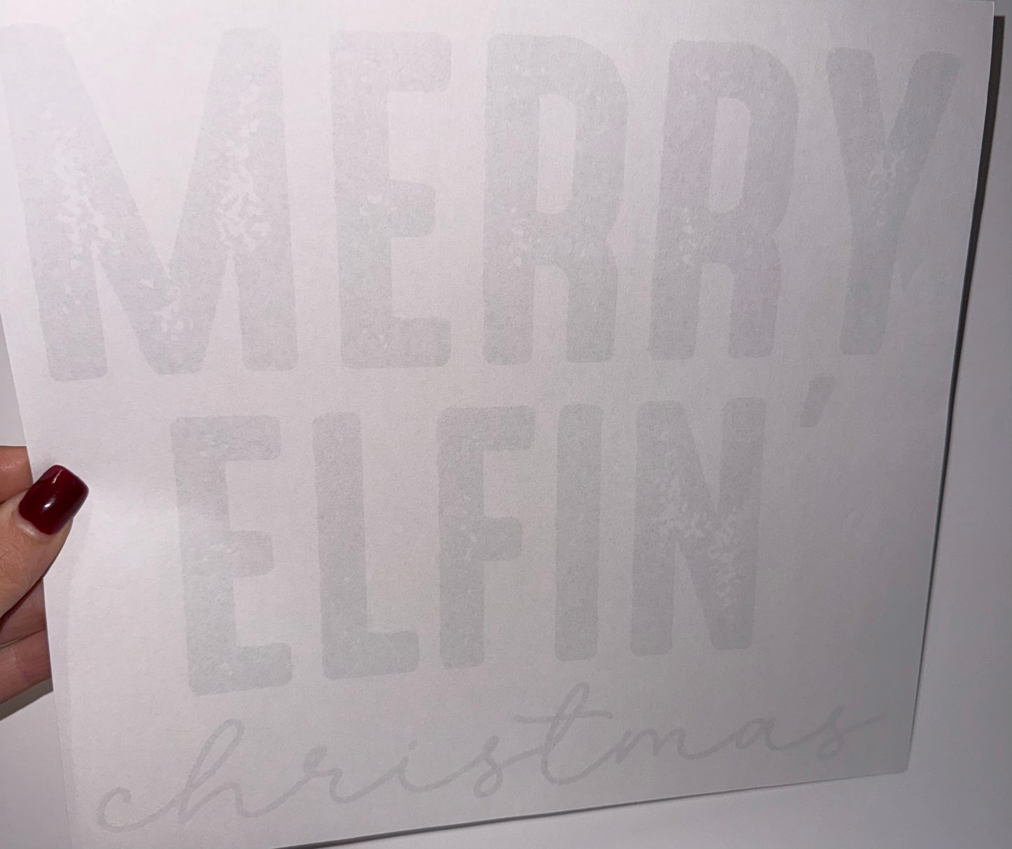 Merry Elfing Christmas Green Print