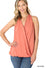 140 -  Mauve  Criss Cross  Top