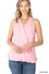 # 152  (Dusty Pink) Criss Cross Halter Top