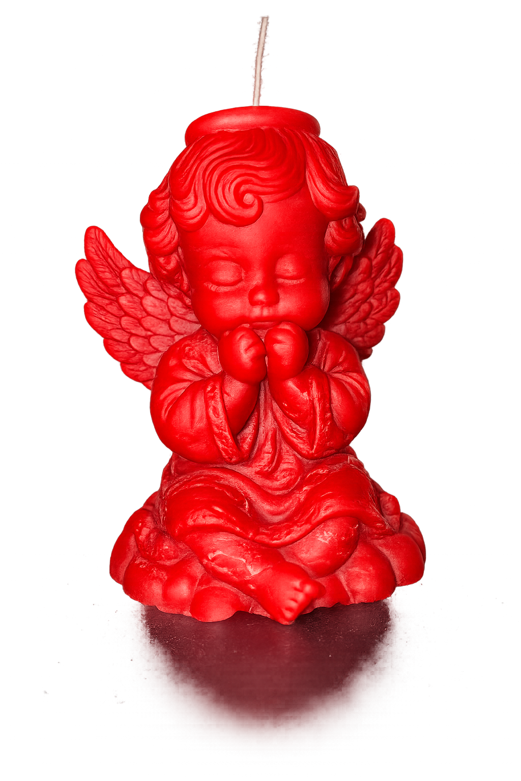 Red Or Turquoise Angel Candle