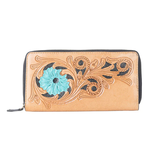 #130 - Blue Flower Wallet