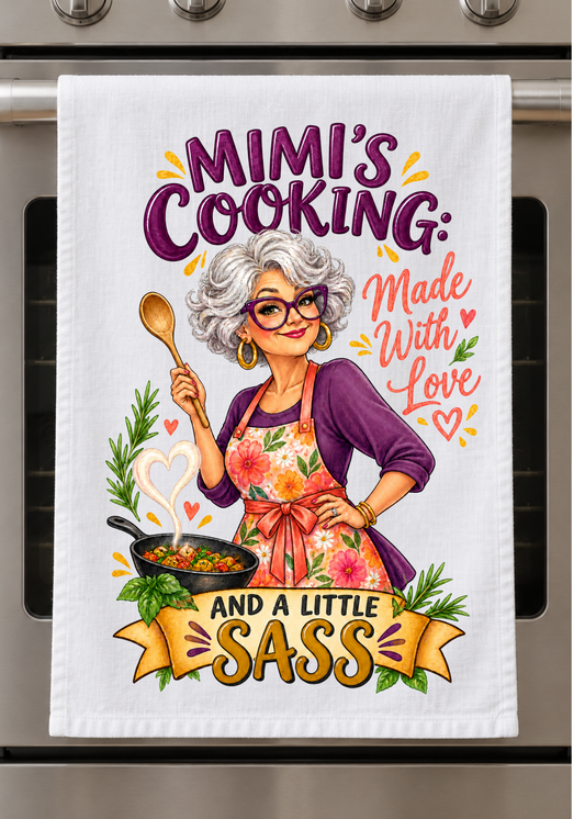 Kitchen Towel - Mimi Cooking