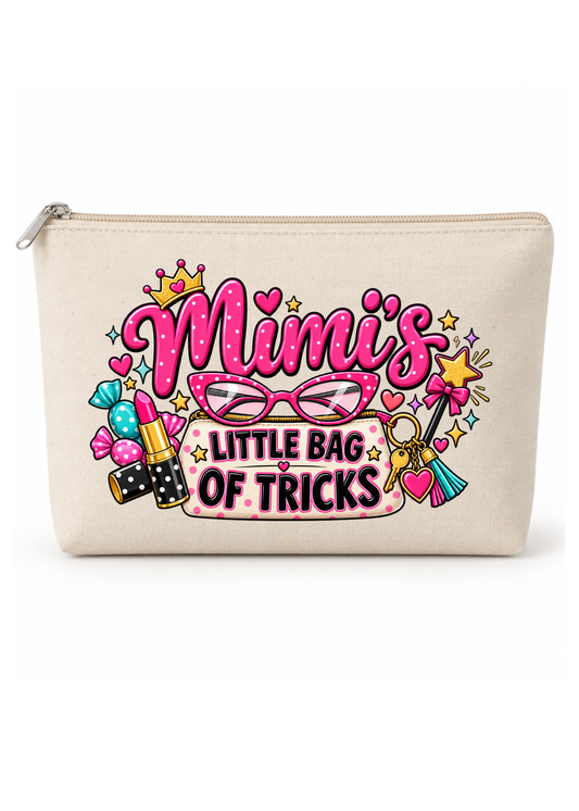 Custom Canvas Zipper Pouches - Mimi little bag of Tricks